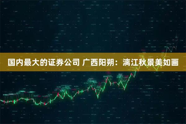国内最大的证券公司 广西阳朔：漓江秋景美如画