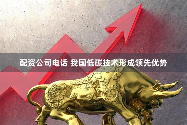 配资公司电话 我国低碳技术形成领先优势